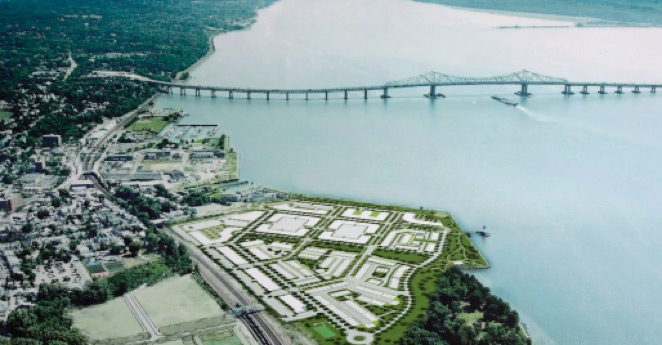 Drawing of the proposed Edge-On-Hudson development at the former General Motors site in Sleepy Hollow. (Photo: Handout)